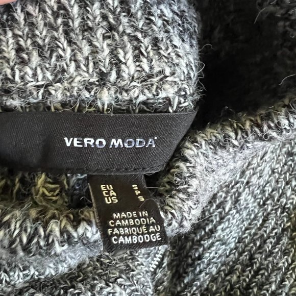 NWOT VERO MODA Pepper Half Zip Long Sleeve Sweater Dress (S) - Picture 9 of 14